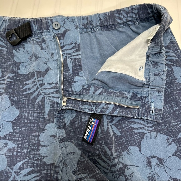 Fluke Men Hibiscus Outdoor Boardshorts Adjustable Clasp Drawstring Belt Size XL - Picture 8 of 15